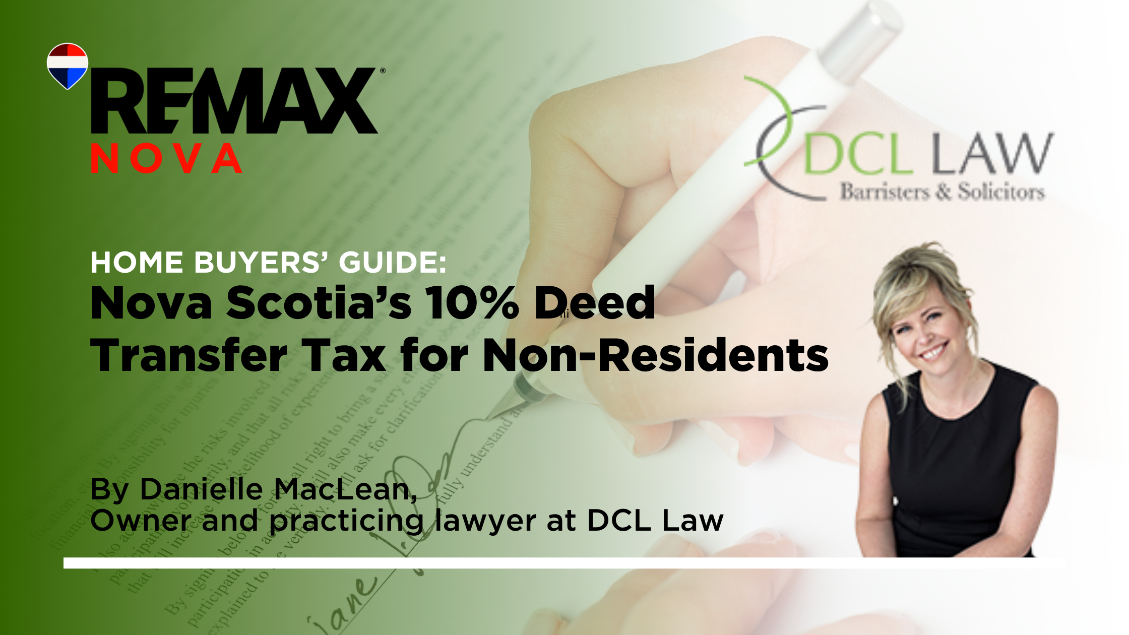 Nova Scotia’s 10% Deed Transfer Tax for Non-Residents: What Homebuyers Need to Know