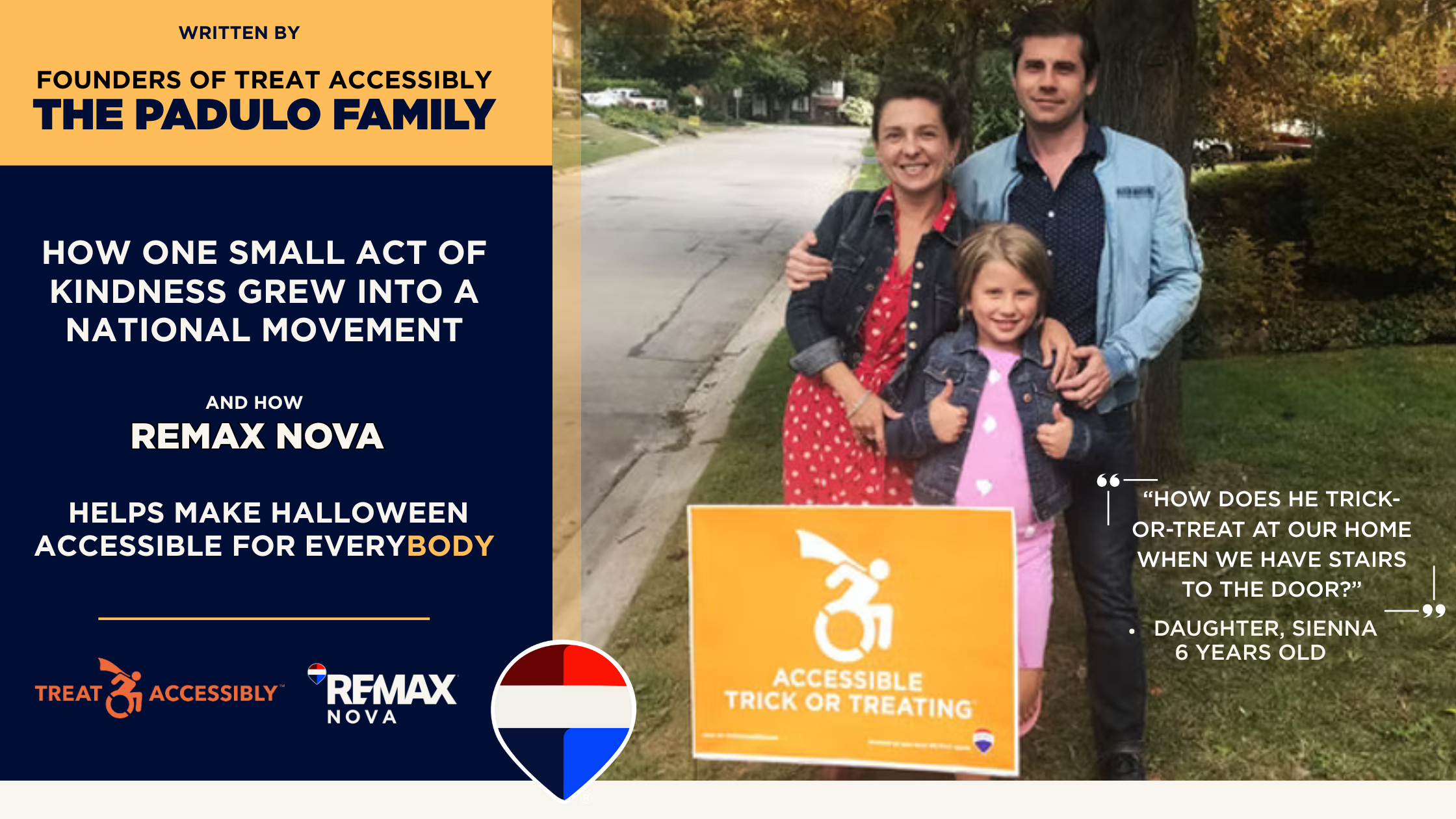 Founders of Treat Accessibly The Padulo Family: Make Halloween Accessible for EveryBODY
